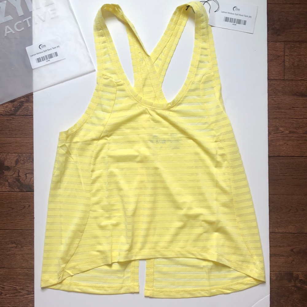 Ziya Yellow Nimbus Split Back Tank